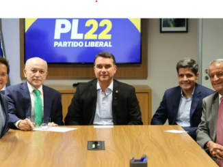 João Roma, Aroldo Cedraz, Flávio Bolsonaro, ACM Neto de Valdemar Costa Neto. Foto: Reprodução/PL